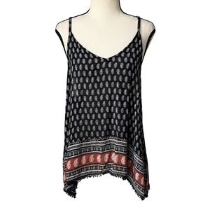 Live 4 Truth Paisley Sleeveless Halter Top Relaxed Flowy Boho Festival Beach S